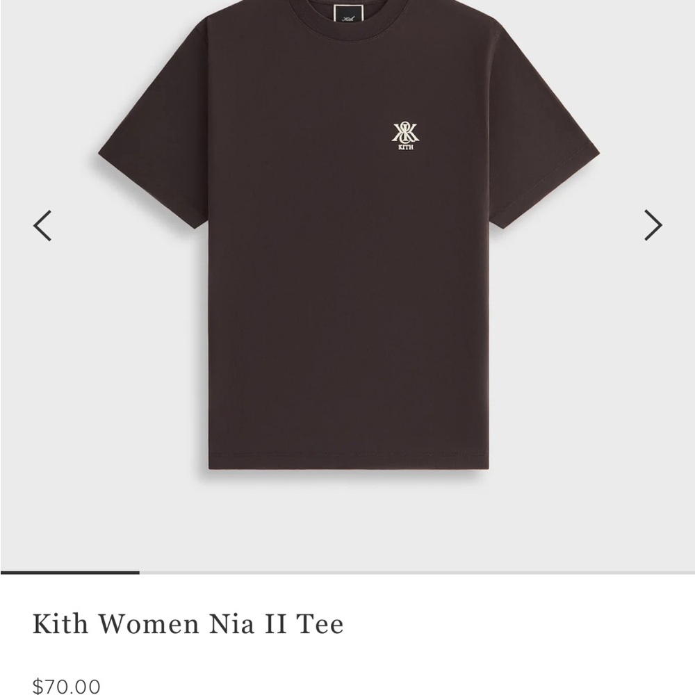 Kith Women Nia II Tee in Dark Brown